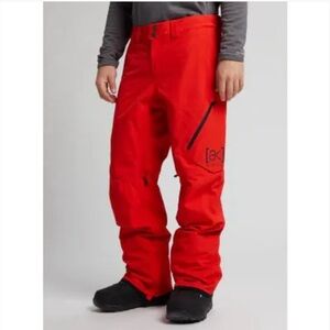 Men's Burton Red AK Gore-Tex-Cyclic Ski Pants SZ S Outdoors Skiing Snowsports